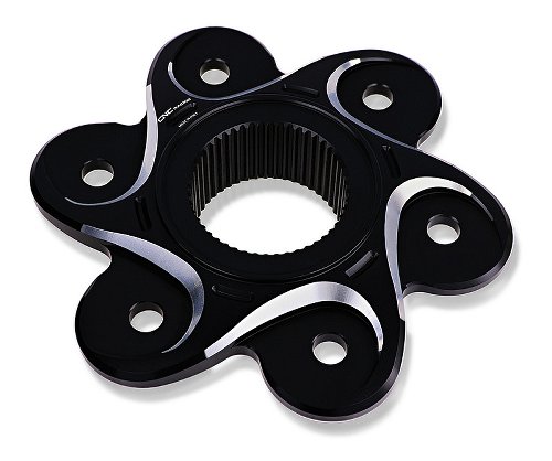 CNC Racing Rear sprocket flange, 6 holes, Bicolor,
