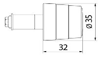 CNC Racing Contrappesi manubrio, Bicolor, nero/oro