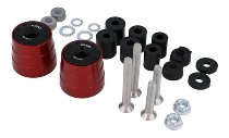 CNC Racing Lenker Endcaps, Bicolor, schwarz/rot