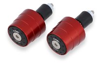 CNC Racing Handlebar ends, Bicolor, black/red