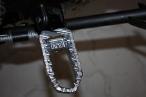 CNC Racing Foot pegs Touring, driver, titanium gray - Ducati