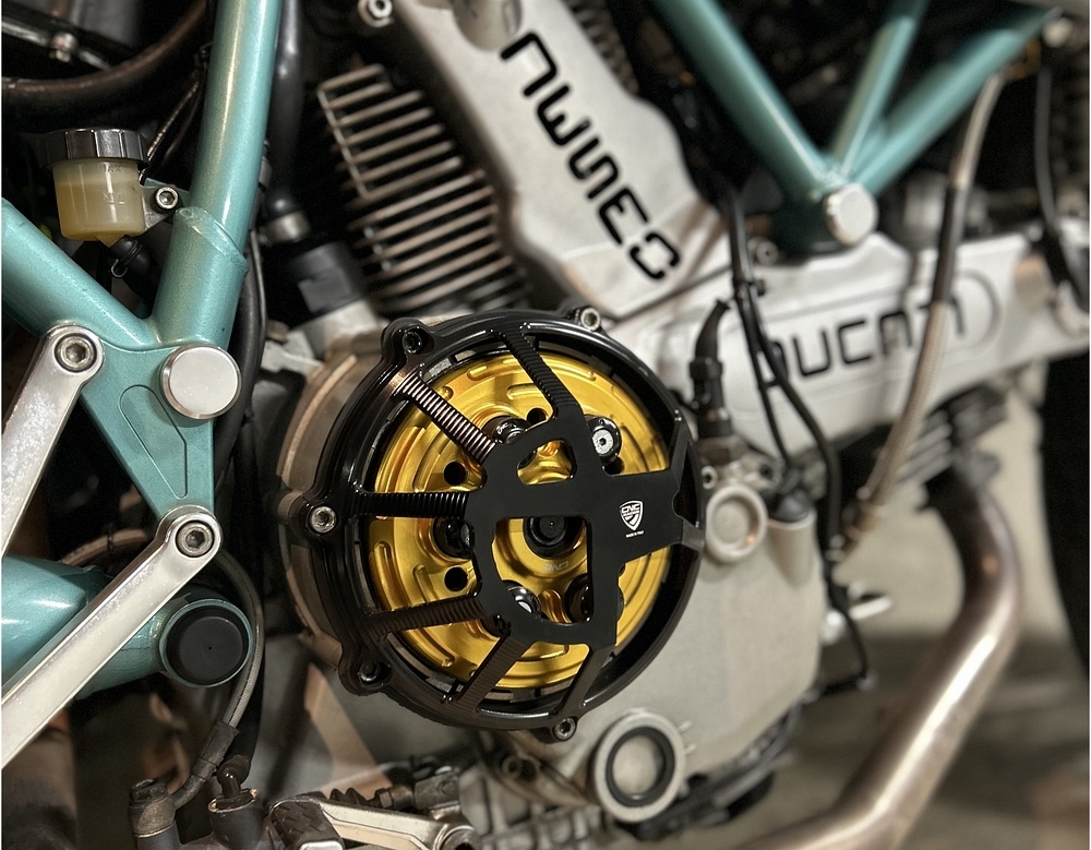CNC Racing Cover clutch, black - Ducati Spare Parts for Moto Guzzi