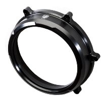 CNC Racing Clear oil bath clutch cover, black - Ducati