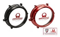 CNC Racing Clear oil bath clutch cover, PRAMAC, black -