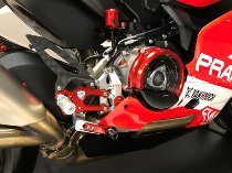 CNC Racing Clear oil bath clutch cover, red - Ducati