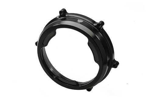 CNC Racing Clear oil bath clutch cover, CARBON, black -