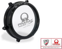 CNC Racing Clear oil bath clutch cover, PRAMAC, black -