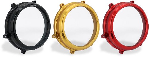 CNC Racing Clear oil bath clutch cover, gold - Ducati