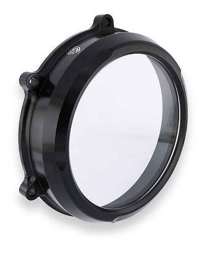 CNC Racing Clear oil bath clutch cover, black - Ducati