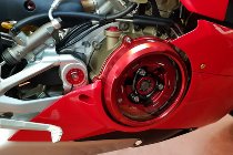 CNC Racing Clear oil bath clutch cover, gold - Ducati