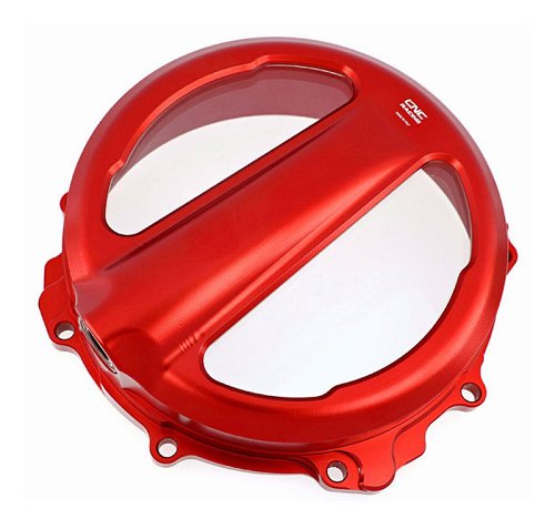 CNC Racing Clear clutch cover, cable control, red - MV