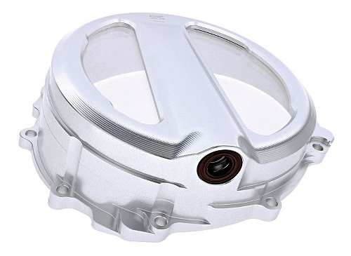 CNC Racing Clear clutch cover, cable control, silver - MV