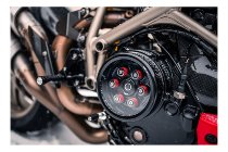 CNC Racing Cover trasparente frizioni a secco, oro - Ducati
