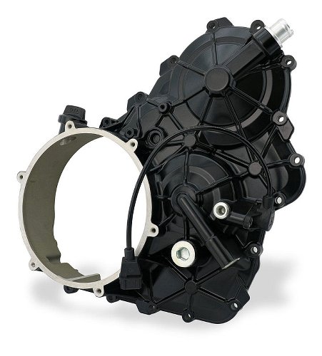 CNC Racing Clear clutch cover conversion kit, black - Ducati