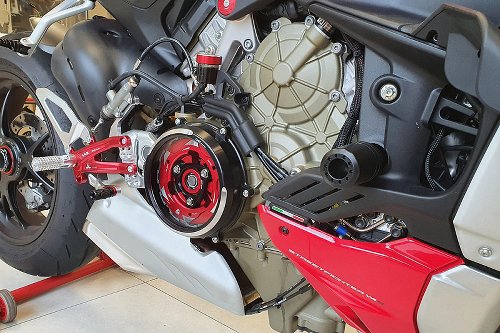 CNC Racing Clear clutch cover conversion kit - Ducati