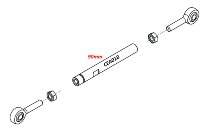 CNC Racing Asta Cambio, 90mm - Universali