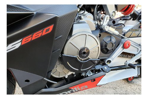 CNC Racing Generator cover plug, silver - Aprilia RS 660