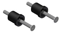 CNC Racing Adapter für Lenkerenden, 2 stk, schwarz - MV