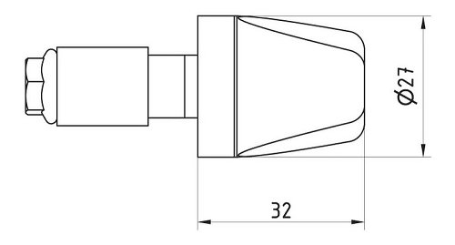 CNC Racing Embouts de guidon, Look, noir, universels