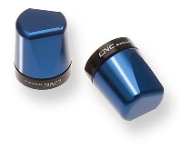 CNC Racing handlebar end caps, Look, blue, universal