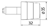 CNC Racing Contrappesi manubrio, Gear, Bicolor, nero/argento