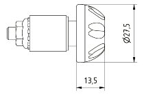 CNC Racing Lenkerendkappen, 2 stk, BLAZE, rot - Universal