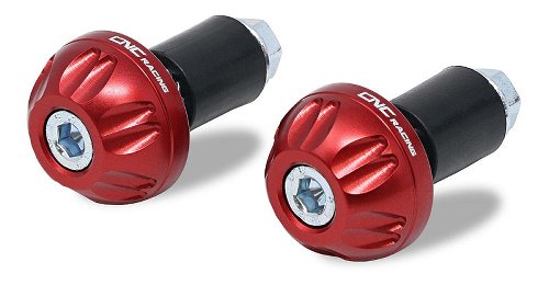 CNC Racing Handlebar ends, 2 pcs, BLAZE, red - Universal