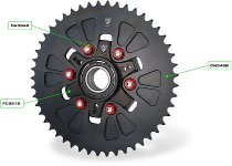 Couronne CNC Racing T49 P525, noire - Ducati DesertX 937
