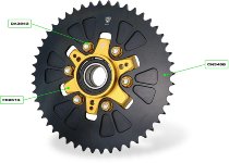 Couronne CNC Racing T49 P525, noire - Ducati DesertX 937