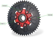 Couronne CNC Racing T49 P525, noire - Ducati DesertX 937