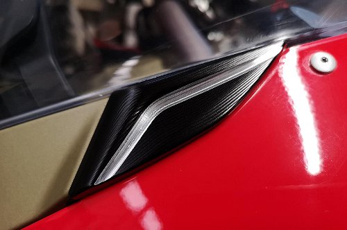 CNC Racing Mirror blank covers, black - Ducati Panigale V2 /