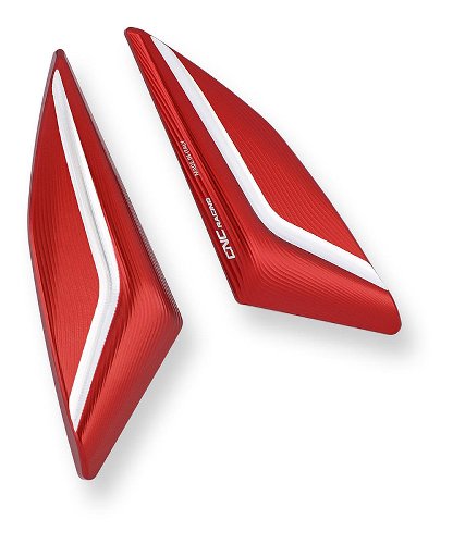 CNC Racing Mirror blank covers, red - Ducati Panigale V2 /