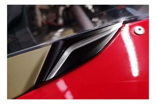 CNC Racing Mirror blank covers, silver - Ducati Panigale V2