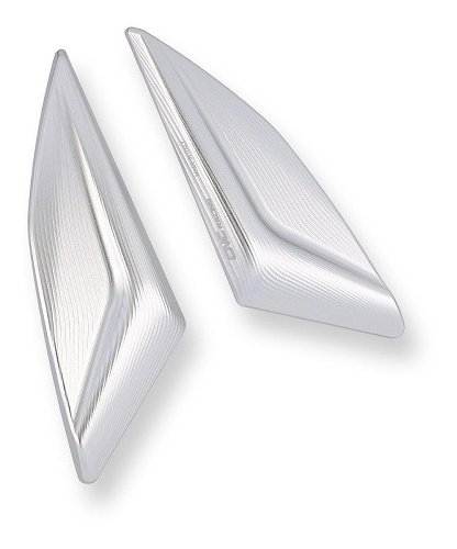 CNC Racing Mirror blank covers, silver - Ducati Panigale V2