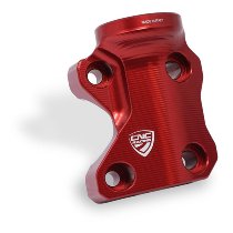 CNC Racing Clamp right side with mirror mount, red - Ducati