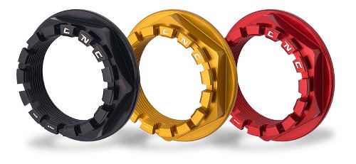 CNC Racing Radmutter, hinten, rechts, schwarz - Ducati