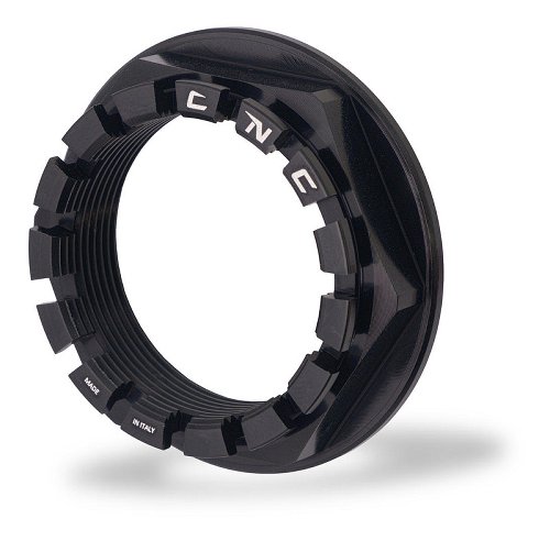 CNC Racing Radmutter, hinten, rechts, schwarz - Ducati