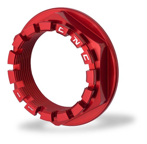CNC Racing Radmutter, hinten, rechts, rot - Ducati