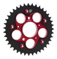 CNC Racing Rear sprocket nuts, M8x1.25, 5 pcs., red - Ducati
