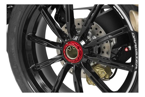 CNC Racing Rear wheel axle nut sets, red - MV Agusta