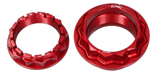 CNC Racing Rear wheel axle nut sets, red - MV Agusta