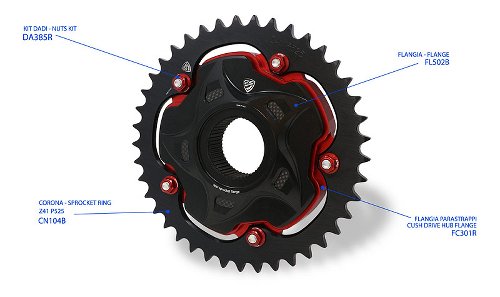 CNC Racing Flangia parastrappi, nero - MV Agusta