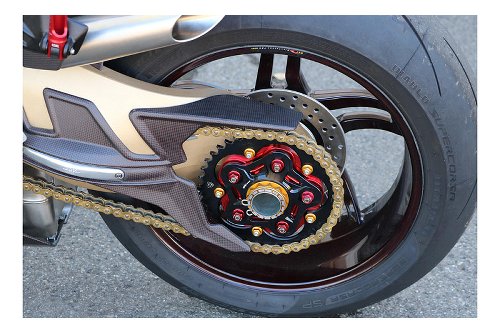 CNC Racing Flangia parastrappi, nero - MV Agusta