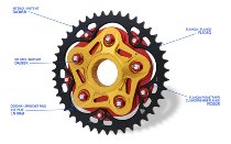 CNC Racing Flangia parastrappi, nero - MV Agusta