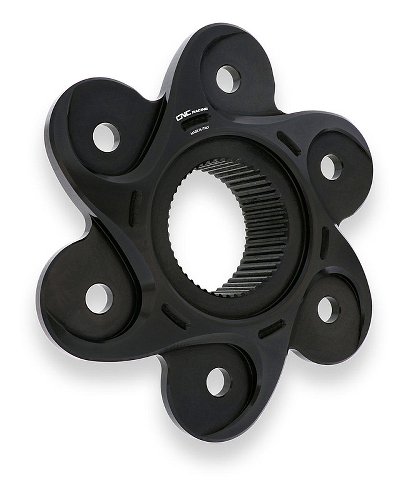CNC Racing Kettenradflansch, 6 Loch, schwarz - Ducati