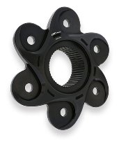 CNC Racing Kettenradflansch, 6 Loch, schwarz - Ducati