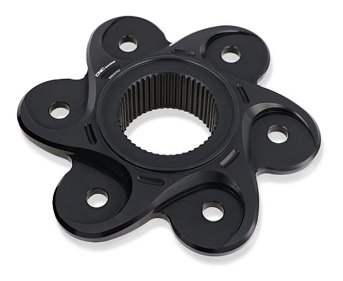CNC Racing Kettenradflansch, 6 Loch, schwarz - Ducati
