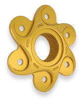 CNC Racing Rear sprocket flange, 6 holes, gold - Ducati