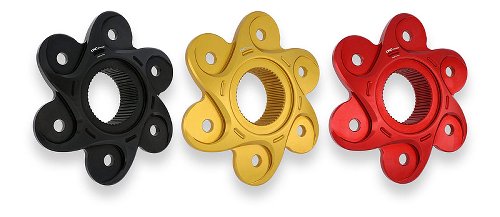 CNC Racing Rear sprocket flange, 6 holes, gold - Ducati