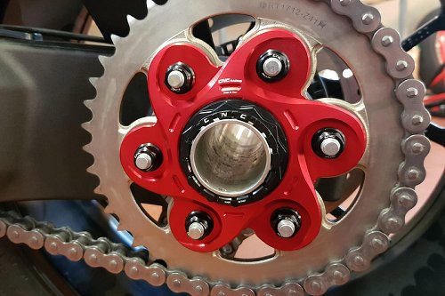 CNC Racing Rear sprocket flange, 6 holes, gold - Ducati